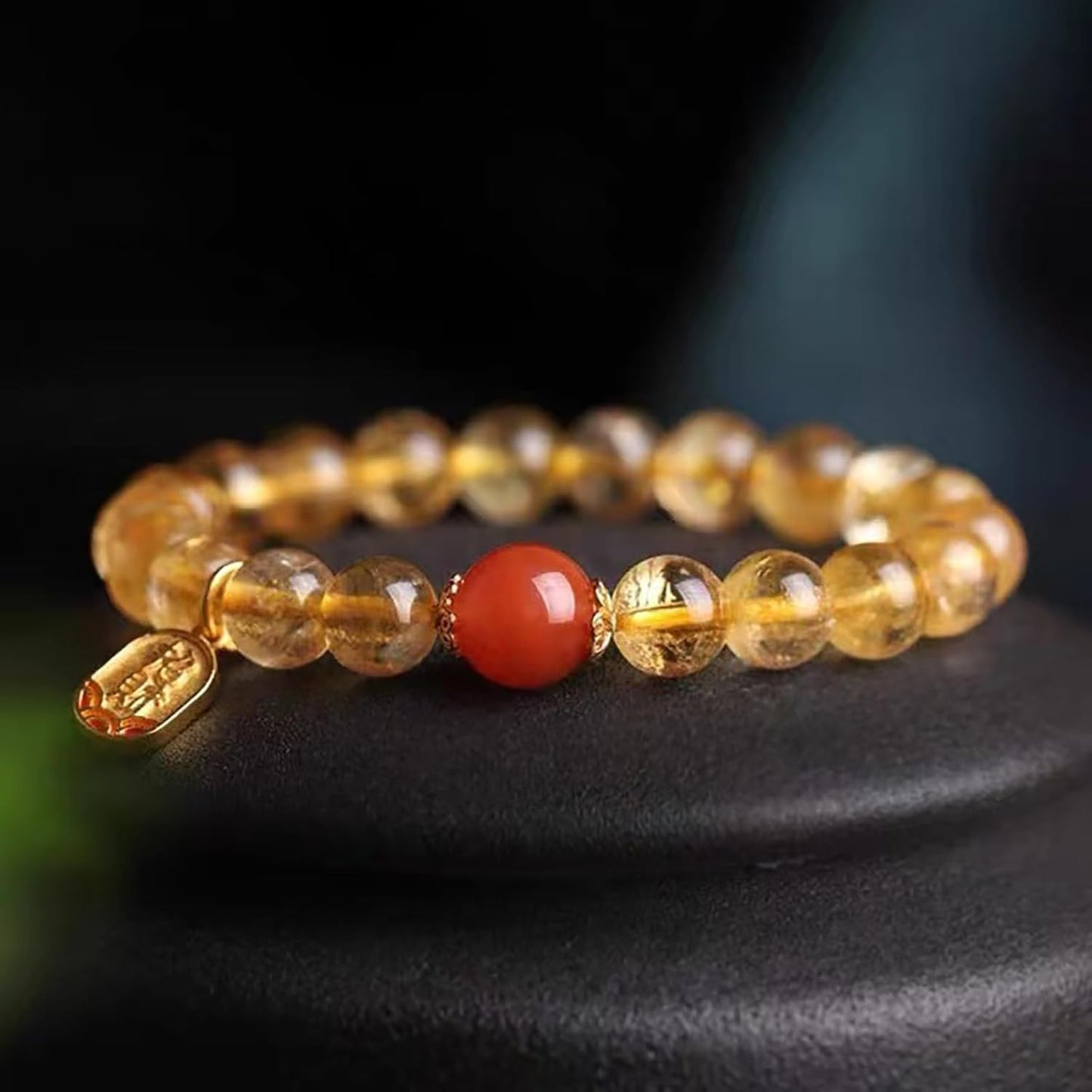 Natural Crystal Beads Bracelet with Agate Beads