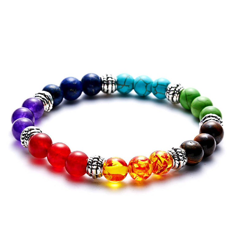 7 Chakra Stones Crystals Bracelet