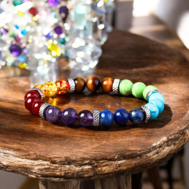 7 Chakra Stones Crystals Bracelet