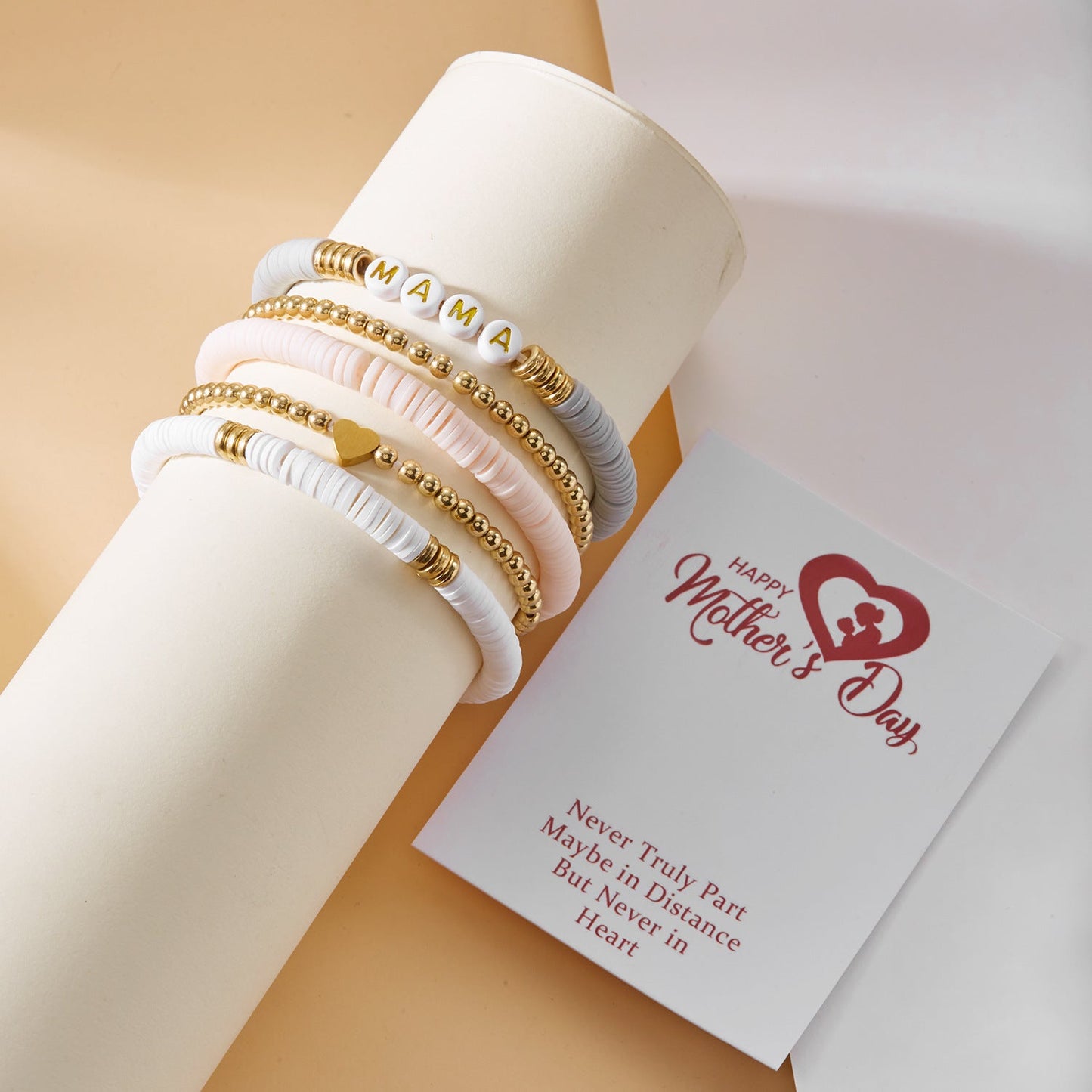 Soft clay bracelet for mother's gift
