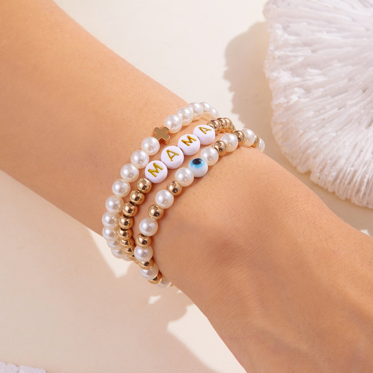 Soft clay bracelet for mother's gift