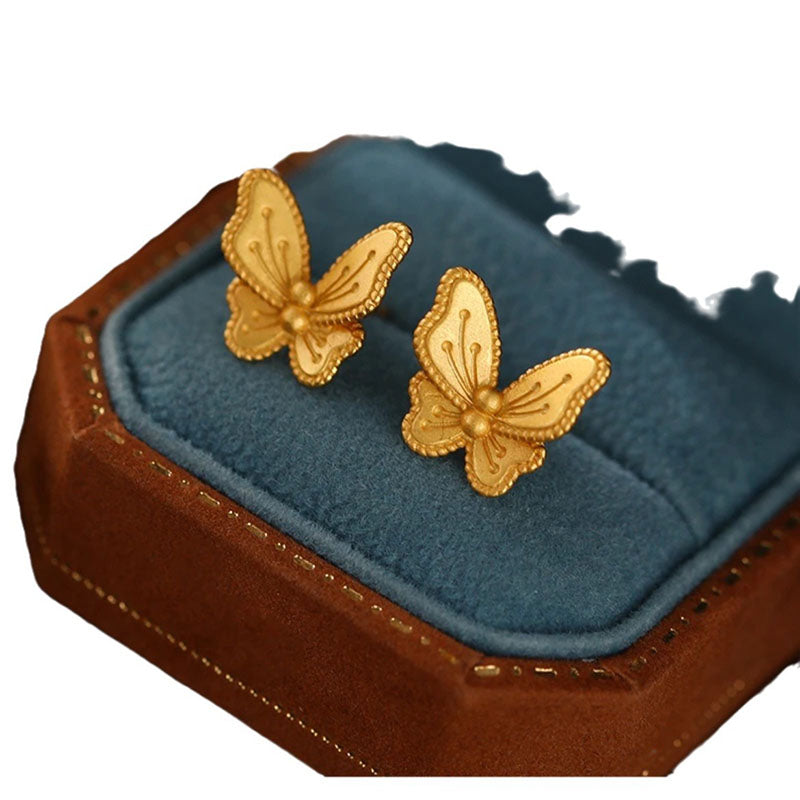 Gold Butterfly Ring Earrings Necklace Bracelet