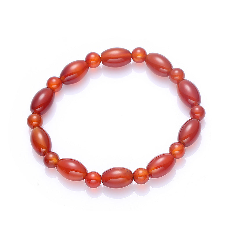 Lucky Peacock Natural Agate Bracelet