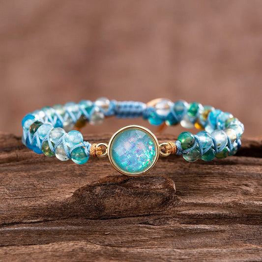 Transparent Opal Braided Bracelet