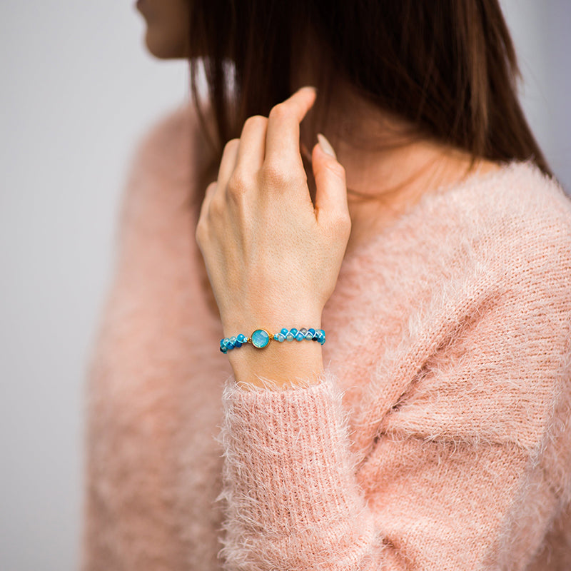 Transparent Opal Braided Bracelet
