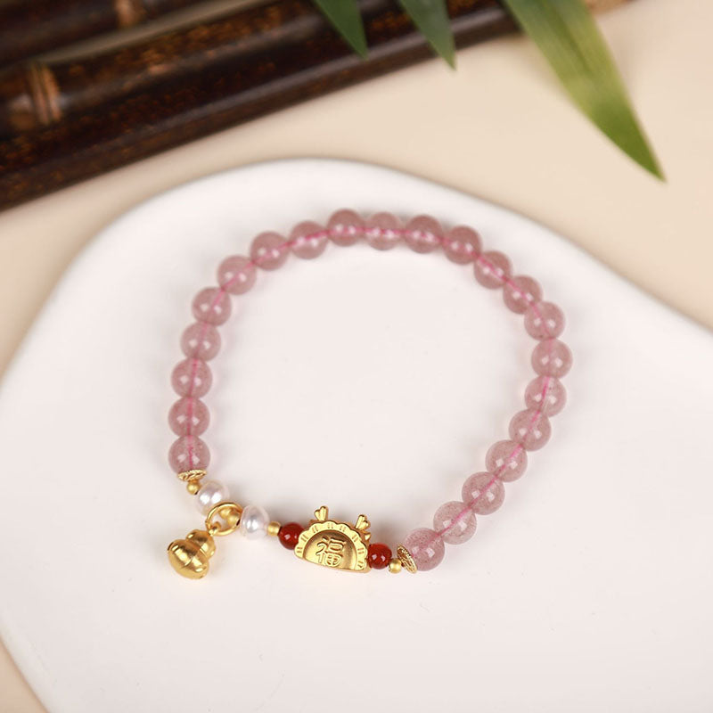 Dragon Dumpling Natural Agate Bracelet