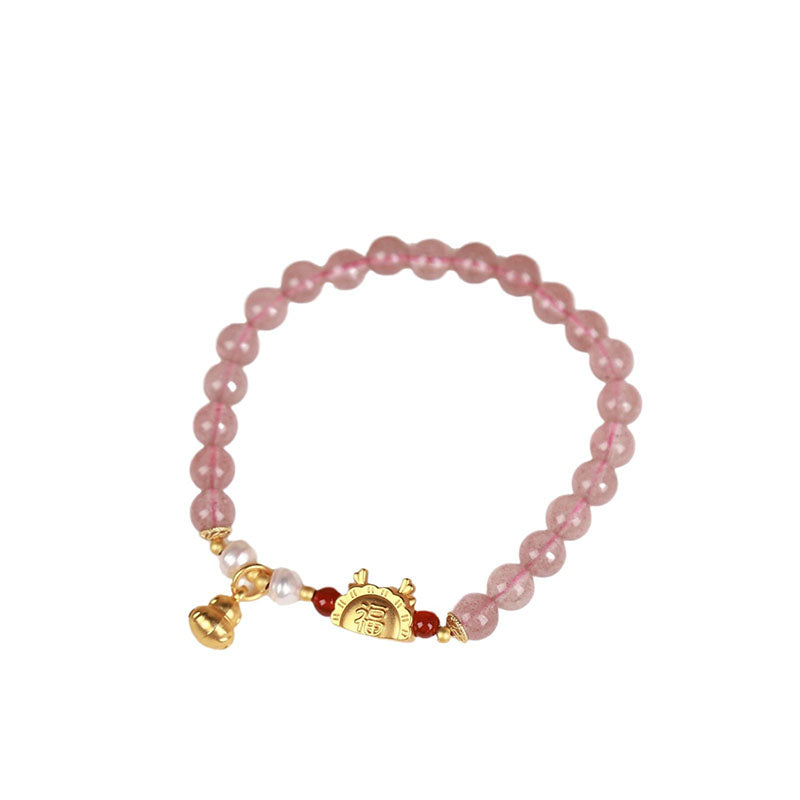 Pulsera de Ágata Natural Dragón Dumpling