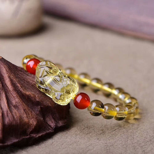 PiYao • Citrine & Agate bracelet
