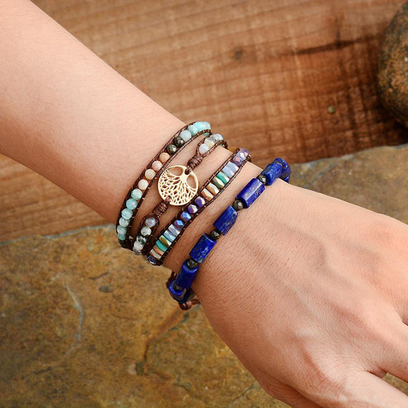 Jasper Tree of Life agate Bracelet