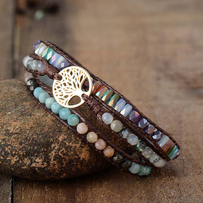 Jasper Tree of Life agate Bracelet