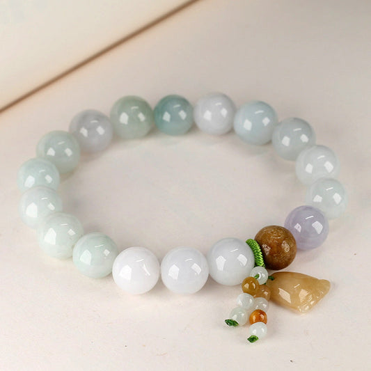 Maitreya Buddha • Emerald Jade Stone Bracelet