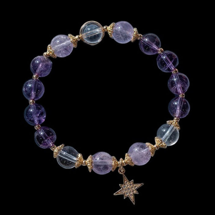 Amethyst Sparkling Star Bracelet