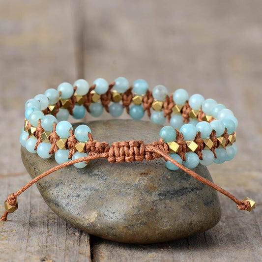 Amazonite Wrap Protection Bracelet