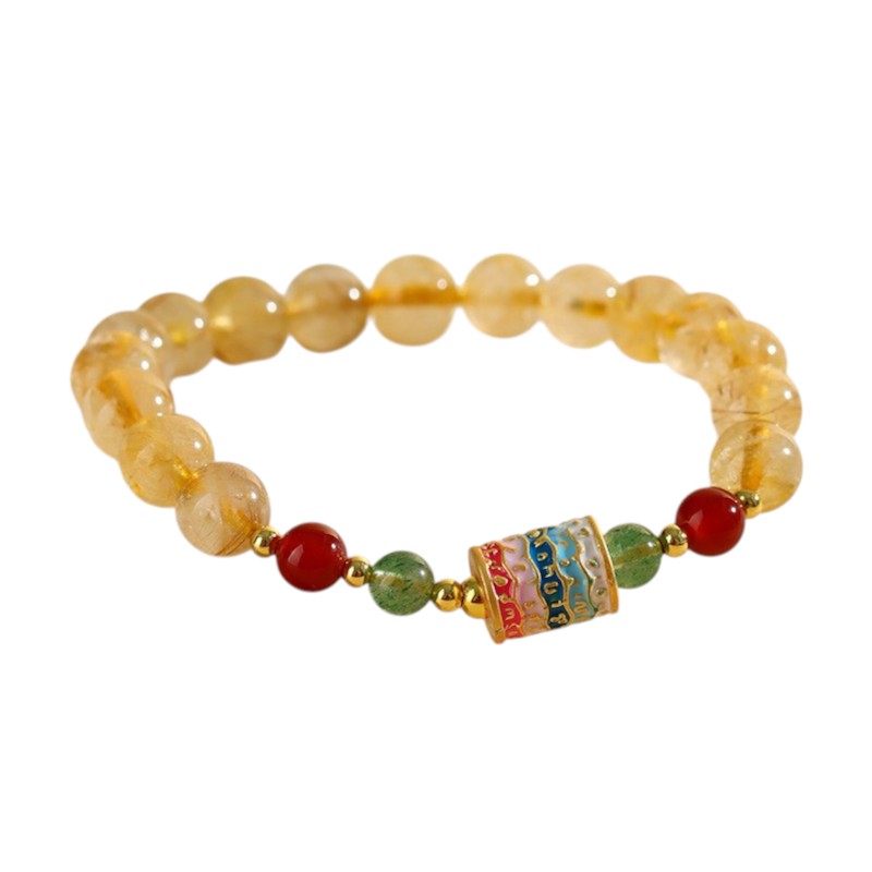 Citrine Spinning Wheel Bracelet