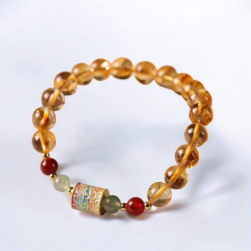 Citrine Spinning Wheel Bracelet