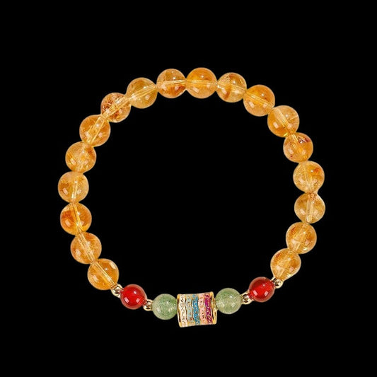 Citrine Spinning Wheel Bracelet