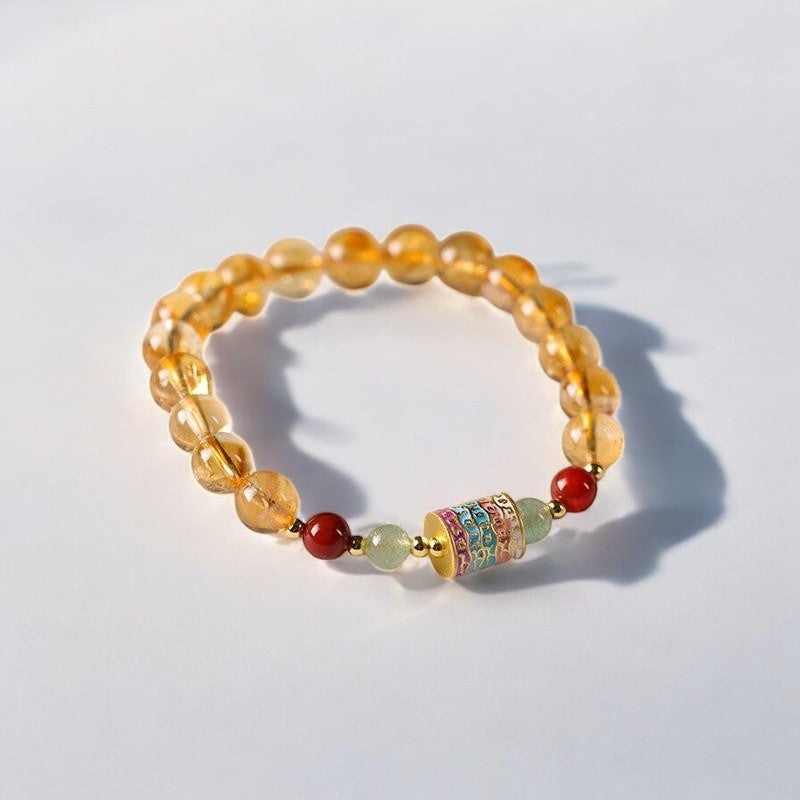Citrine Spinning Wheel Bracelet