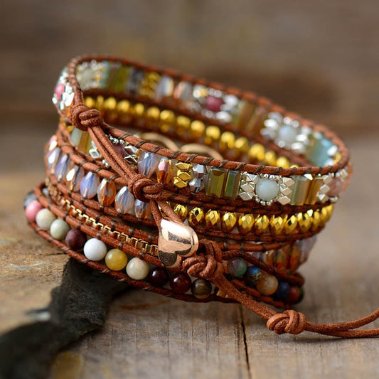 Imperial Jasper Love Wrap Bracelet