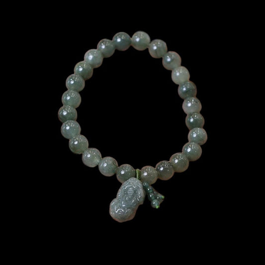 Green Jade Pixiu Bracelet