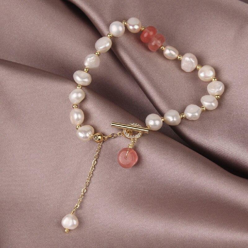 Freshwater Pearl & Aventurine Bracelet