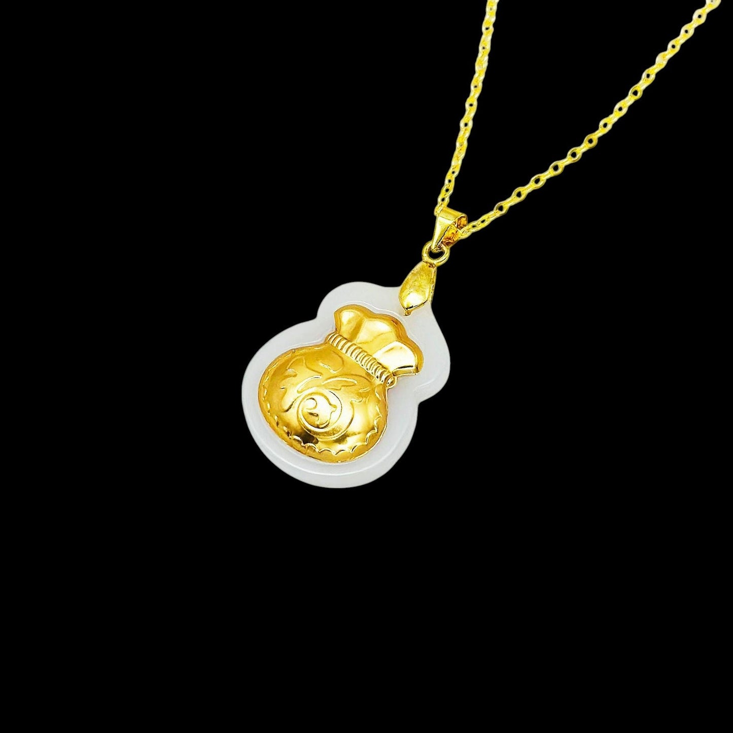 Lucky White Jade Necklace