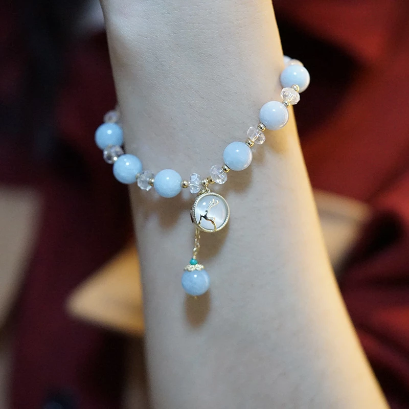 Reindeer • Aquamarine Agate Bracelet