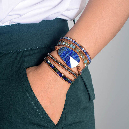 Lapis Lazuli Protection Wrap Bracelet