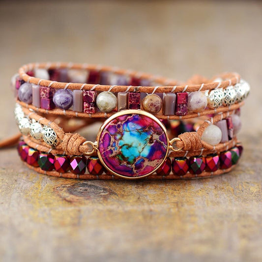 Purple Jasper Goddess Bracelet