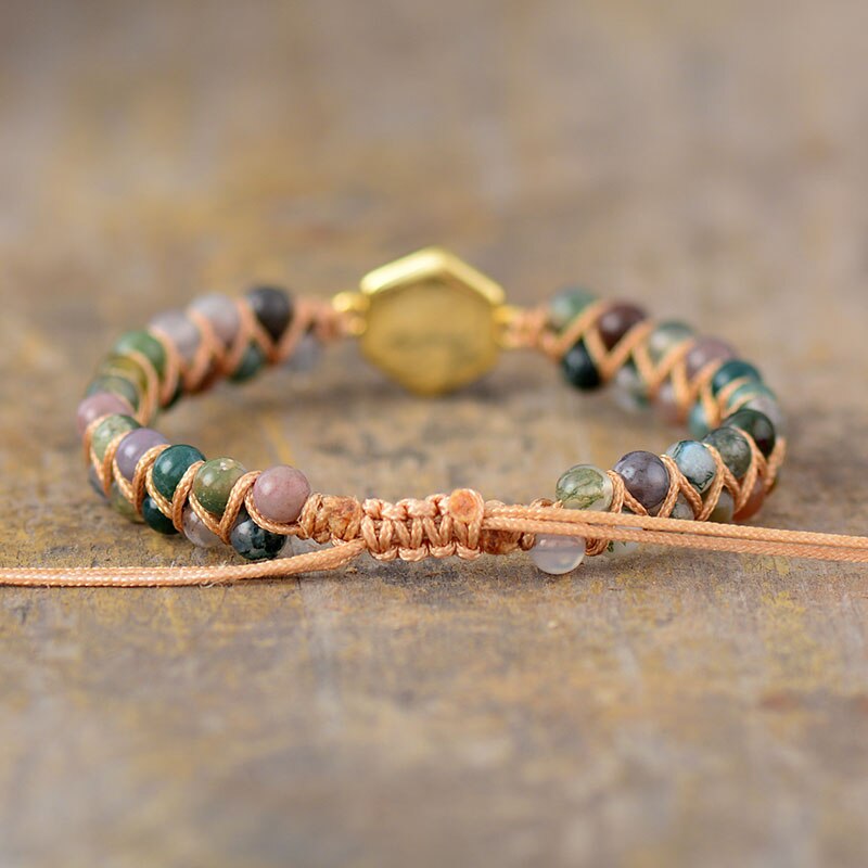 Dream Labradorite Hexagonal Bracelet