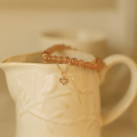 Love Orange Sunstone Bracelet