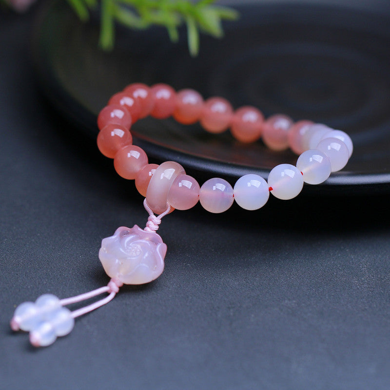 Rose • Natural Southern Red Agate Bracelet