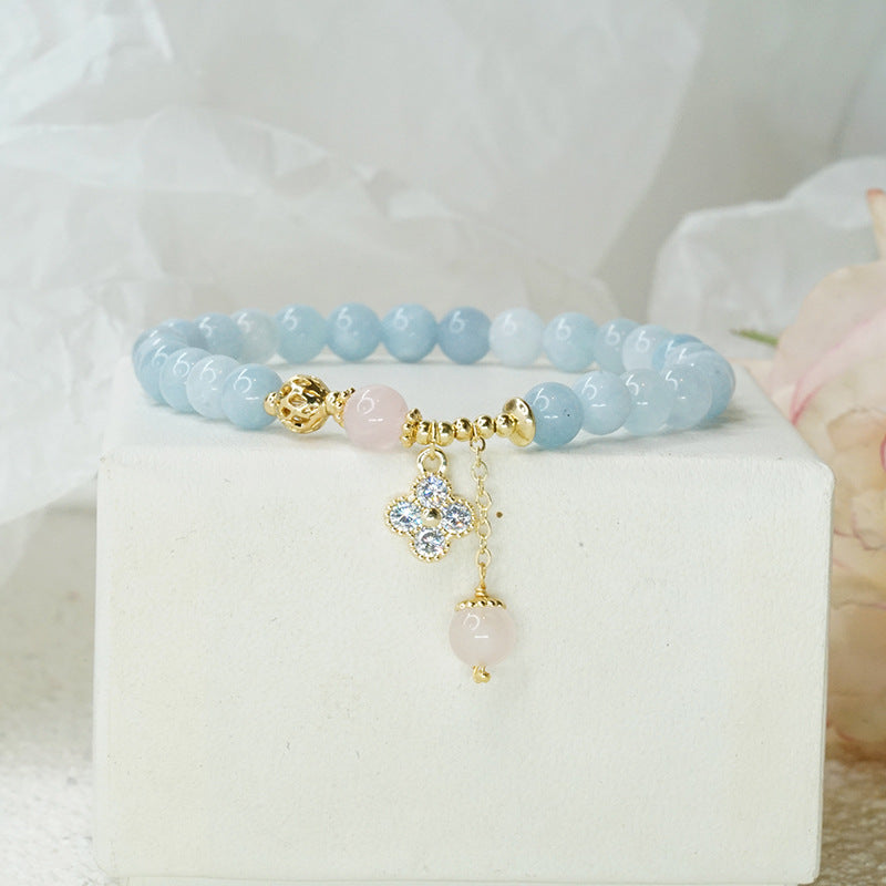 Reindeer • Aquamarine Agate Bracelet