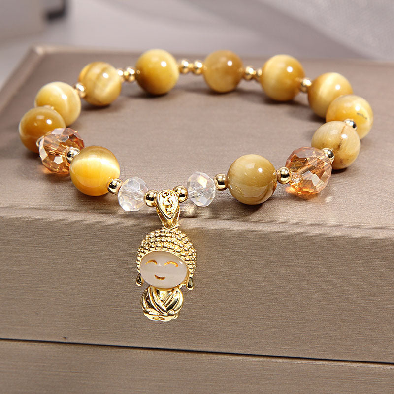 Smile • Tiger's Eye Crystal Bracelet