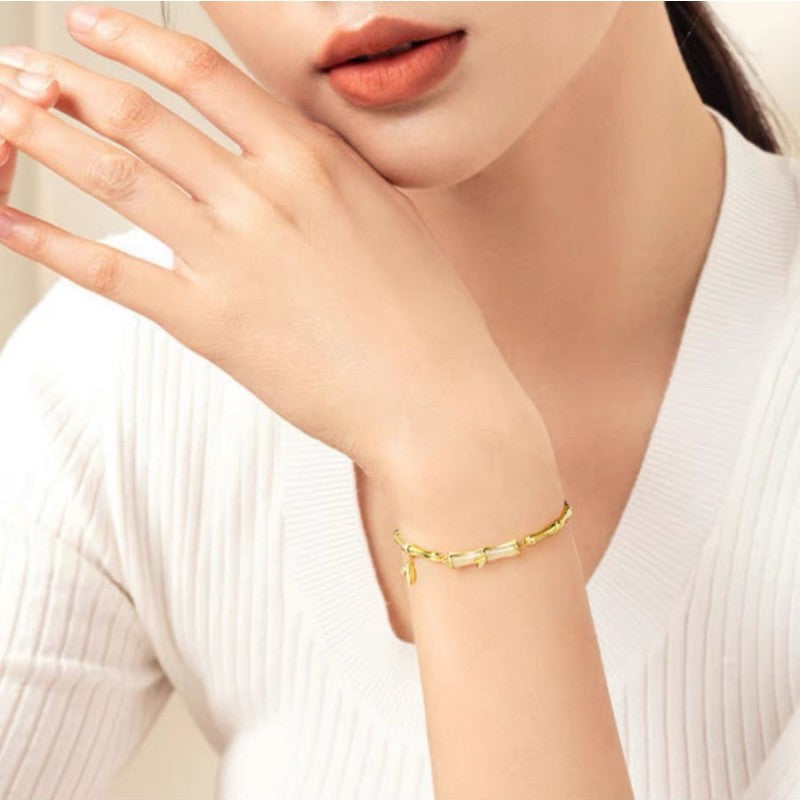 Bamboo • Gold plated bracelet