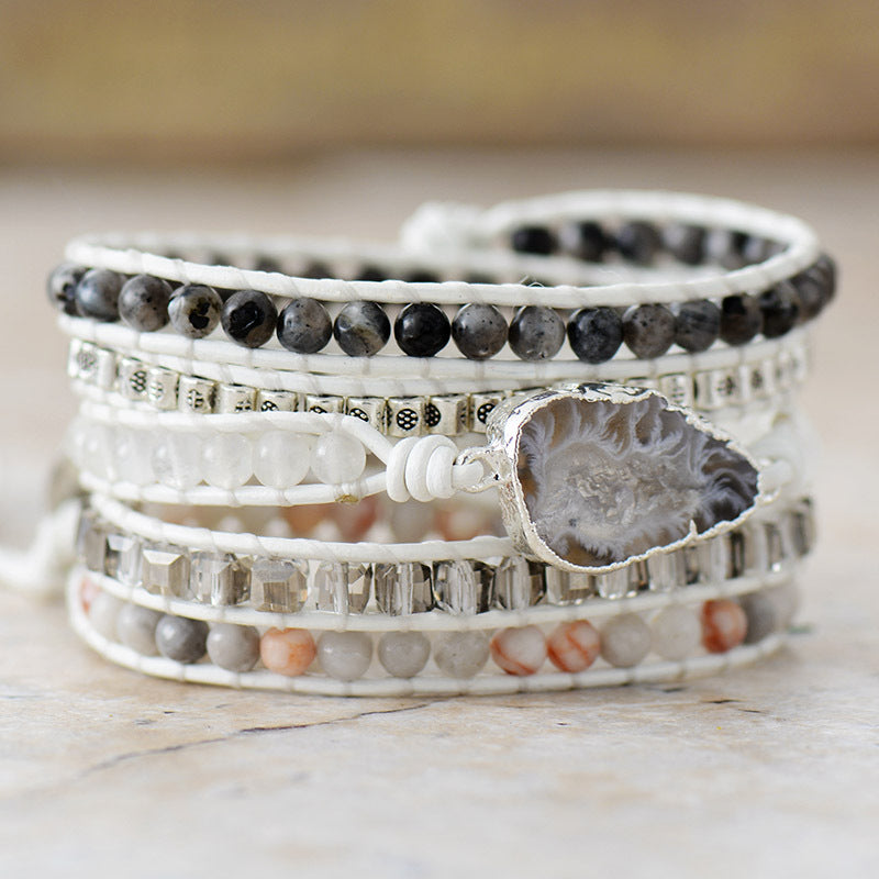 White Labradorite Bracelet