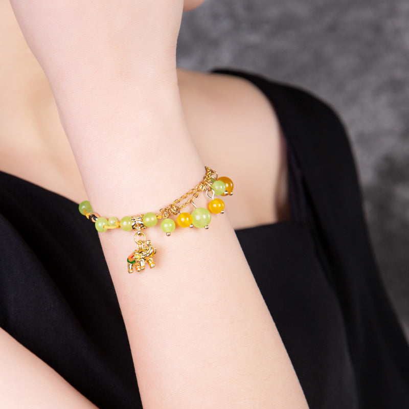 Elephant Crystal Beach Bracelet