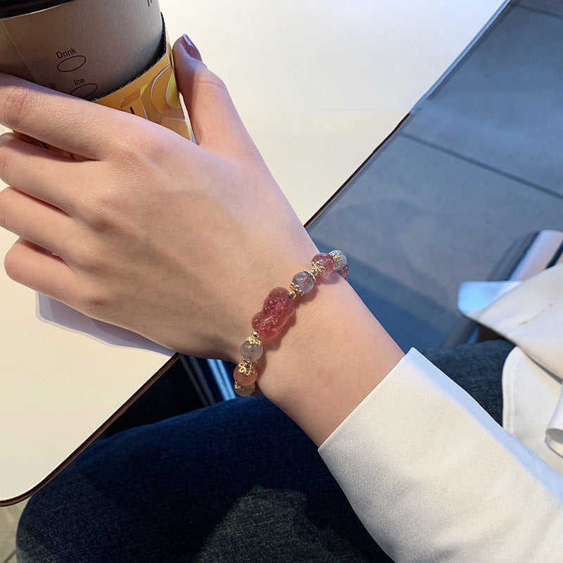 Tourmaline Moonstone PiYao Bracelet