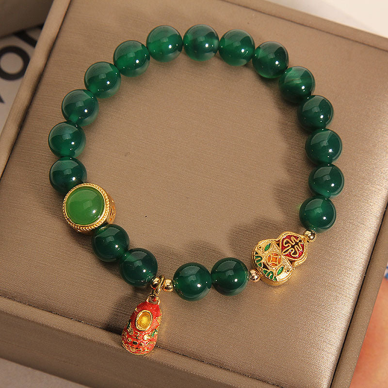 Avocado • Green Agate Bracelet