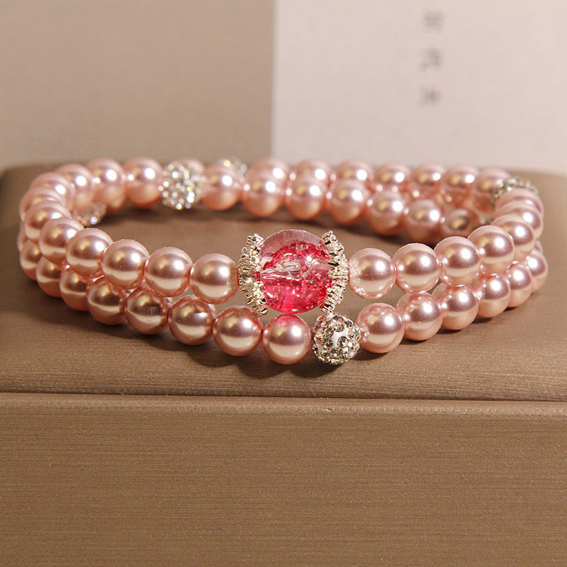 loveliness • Natural pearl stacking bracelet