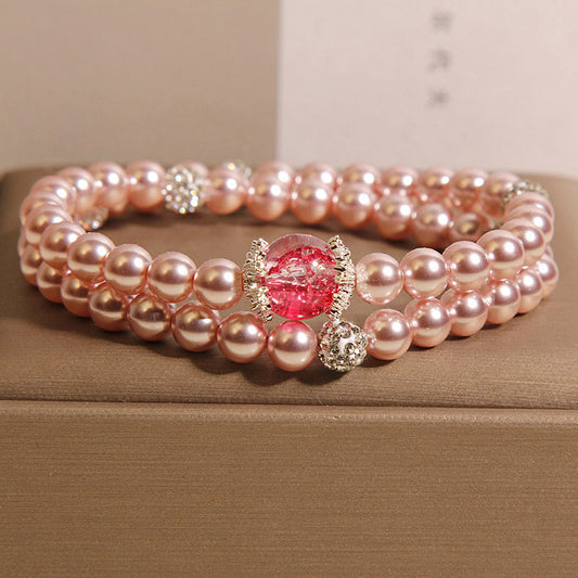 loveliness • Natural pearl stacking bracelet