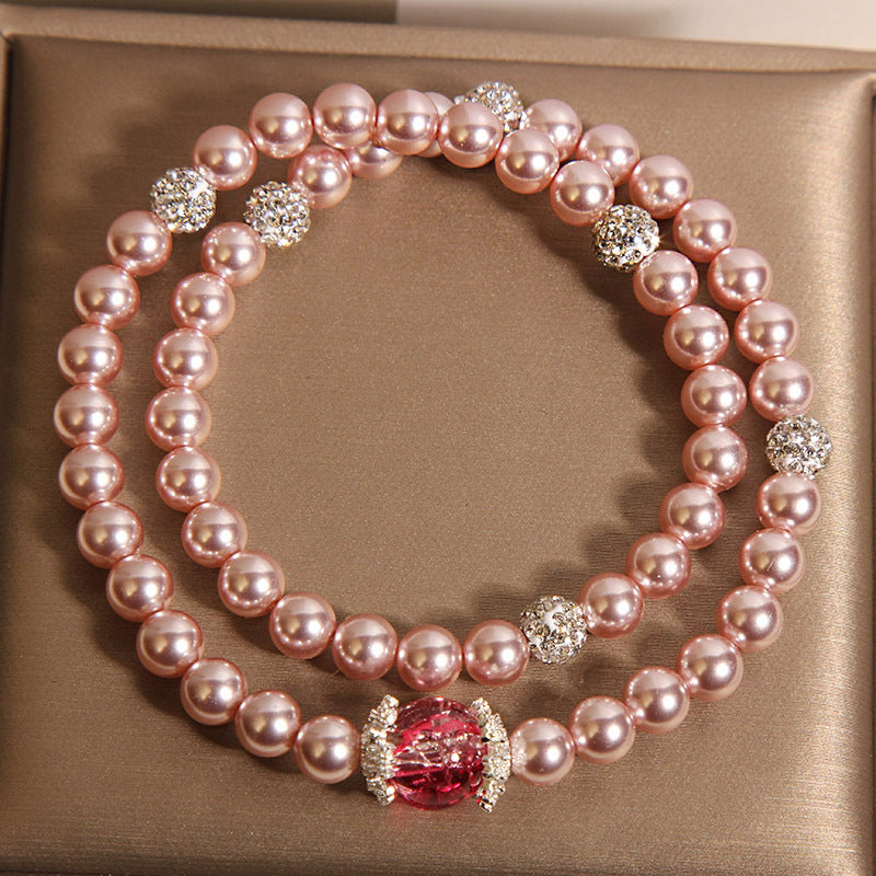 loveliness • Natural pearl stacking bracelet