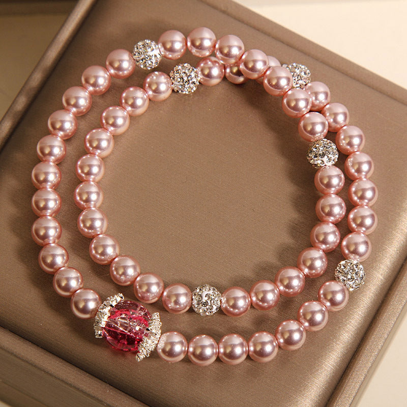 loveliness • Natural pearl stacking bracelet