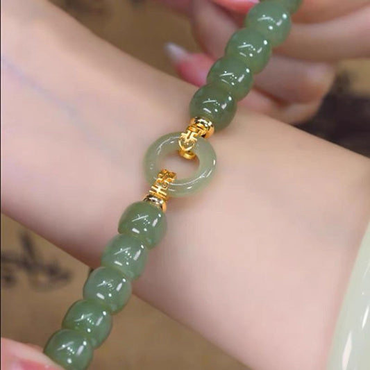 Bless • Emerald Jade stone bracelet
