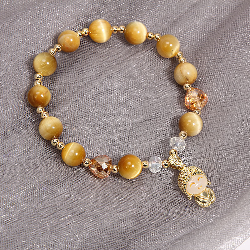 Smile • Tiger's Eye Crystal Bracelet