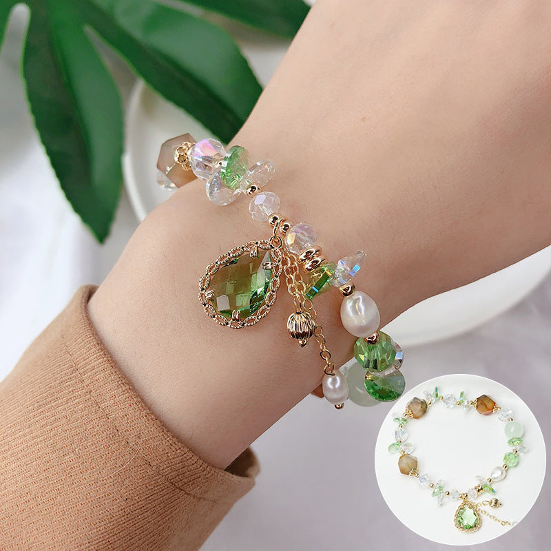Candy color crystal bracelet