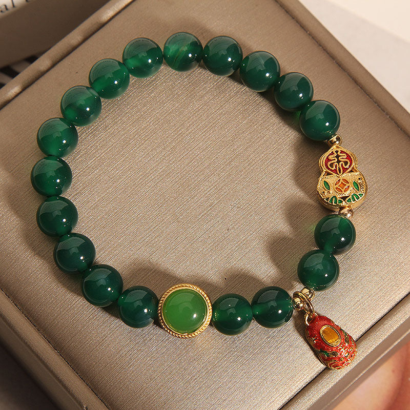 Avocado • Green Agate Bracelet