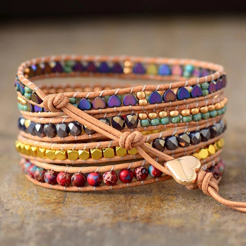 Imperial Jasper Wrap Bracelet