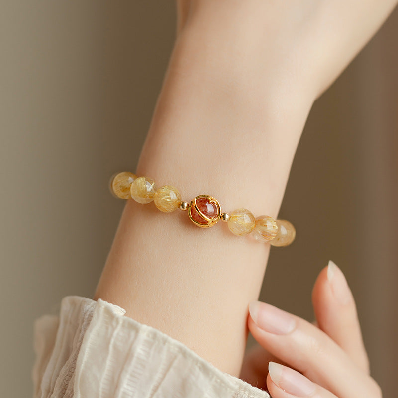 Wealth Mastery • Titanium Crystal Bracelet