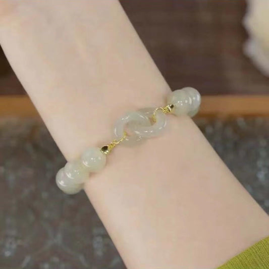 Emerald Jade stone bracelet