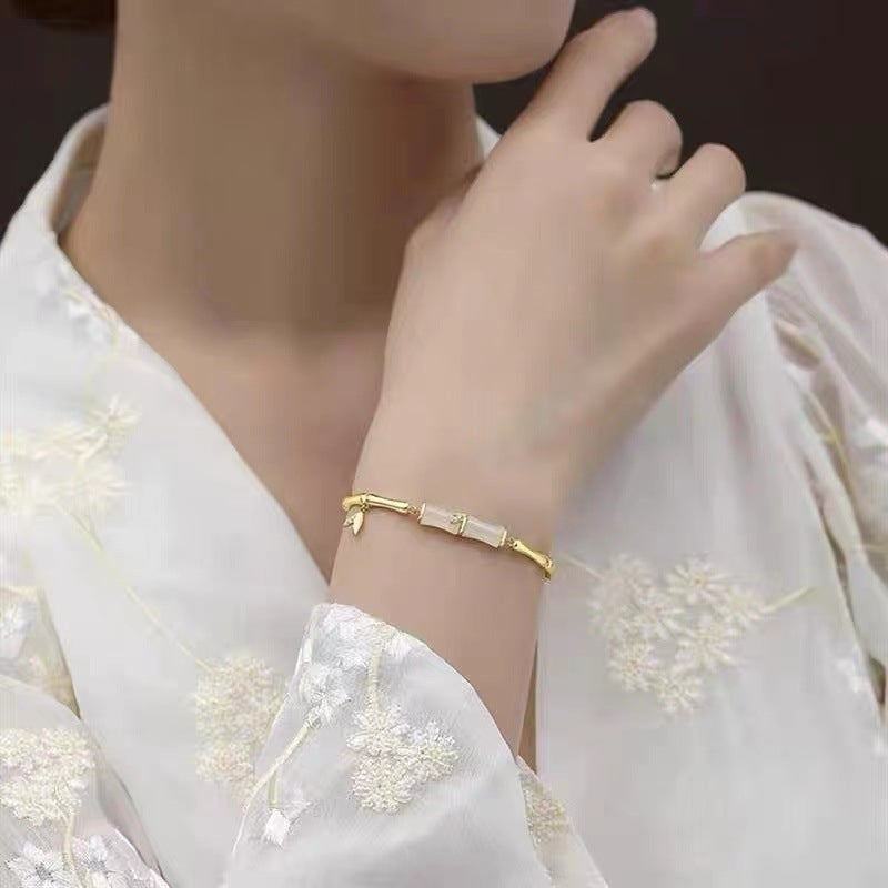 Bamboo • Gold plated bracelet